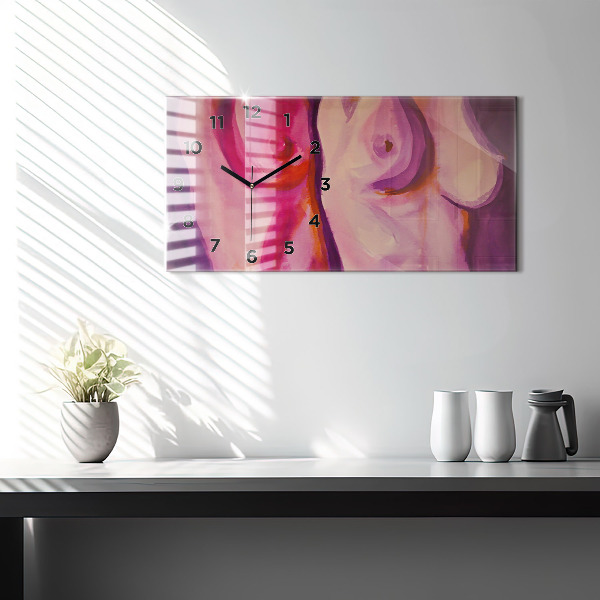 Horloge murale horizontale Peindre des femmes