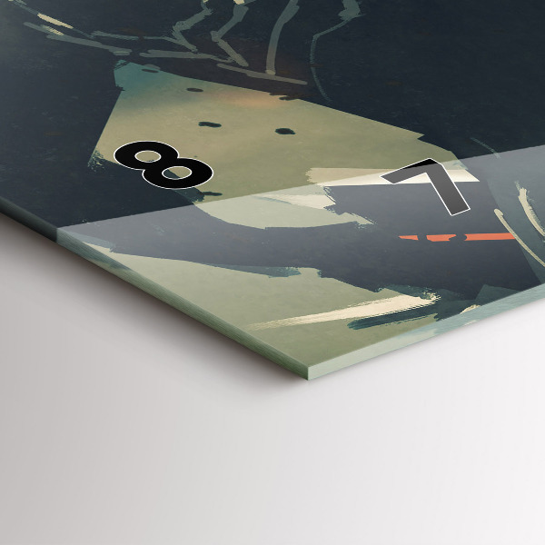 Horloge murale horizontale 'Jeu d''arme mortelle'