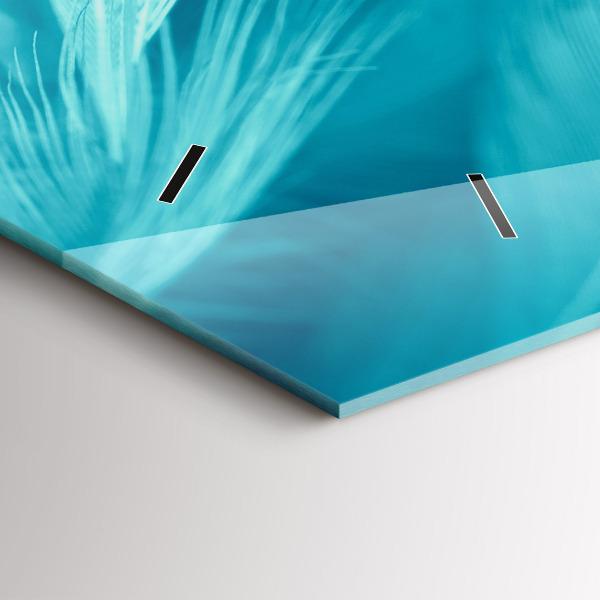 Horloge murale horizontale Vert turquoise vintage