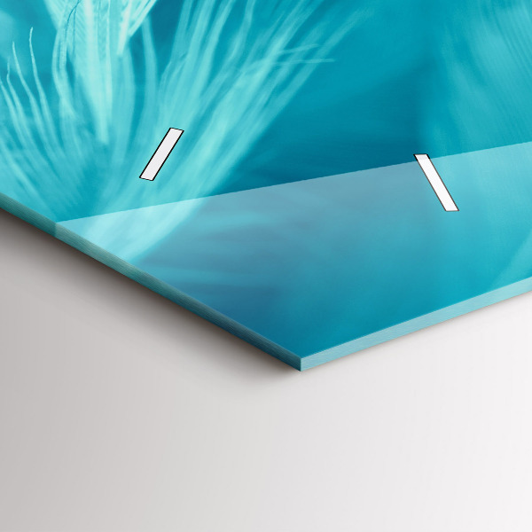 Horloge murale horizontale Vert turquoise vintage