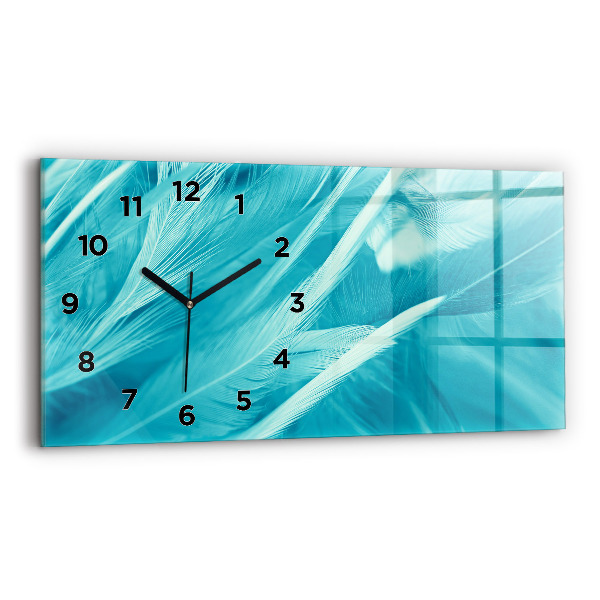 Horloge murale horizontale Vert turquoise vintage