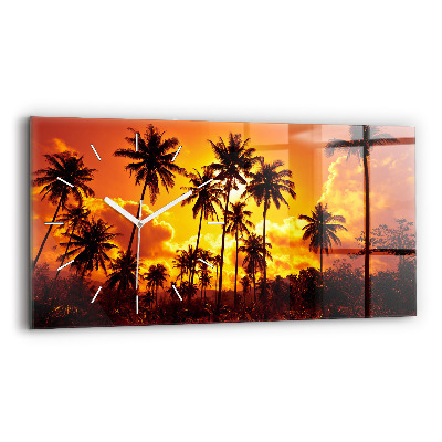 Horloge rectangulaire horizontale Thaïlande Plage de Klong Prao