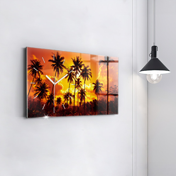 Horloge rectangulaire horizontale Thaïlande Plage de Klong Prao
