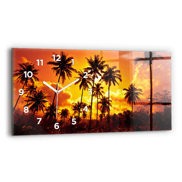 Horloge rectangulaire horizontale Thaïlande Plage de Klong Prao