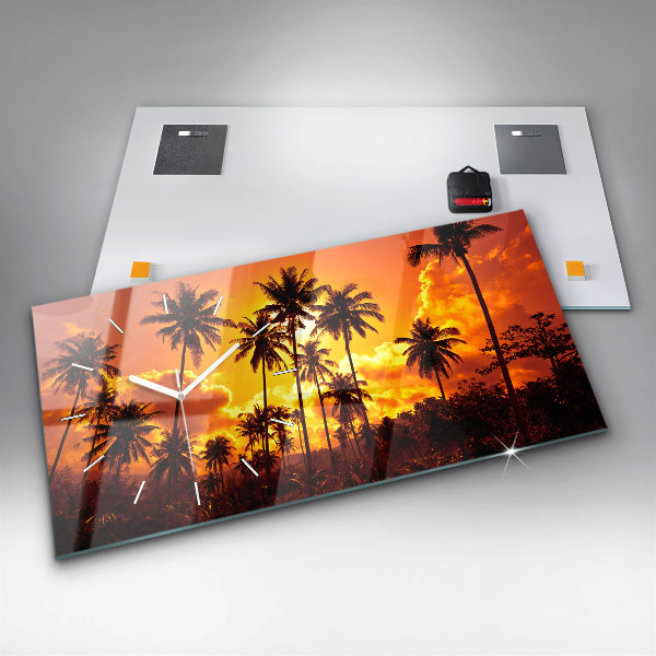 Horloge rectangulaire horizontale Thaïlande Plage de Klong Prao