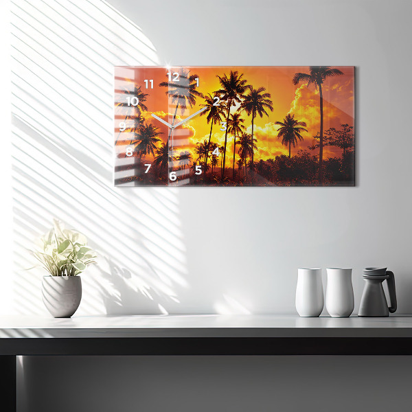 Horloge rectangulaire horizontale Thaïlande Plage de Klong Prao