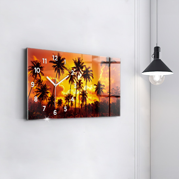 Horloge rectangulaire horizontale Thaïlande Plage de Klong Prao