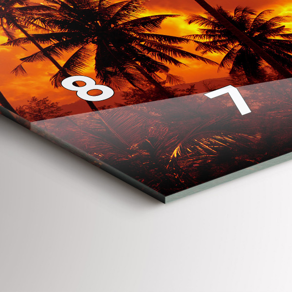 Horloge rectangulaire horizontale Thaïlande Plage de Klong Prao