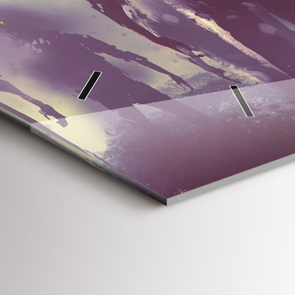 Horloge murale horizontale Zombies la nuit - Halloween