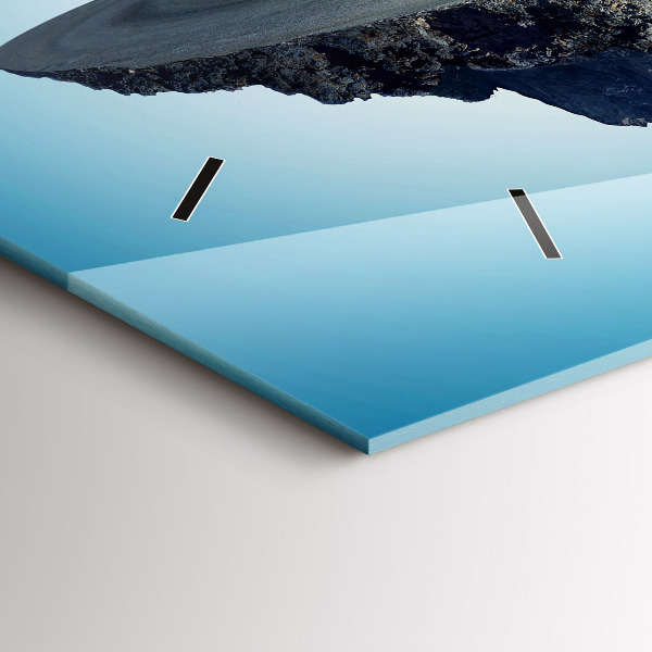 Horloge murale horizontale 'L''île volante'