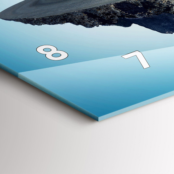 Horloge murale horizontale 'L''île volante'