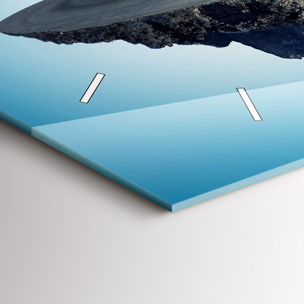 Horloge murale horizontale 'L''île volante'