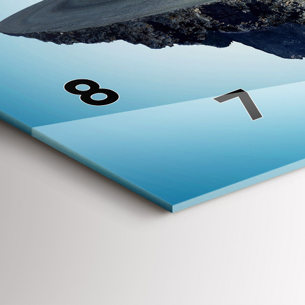 Horloge murale horizontale 'L''île volante'