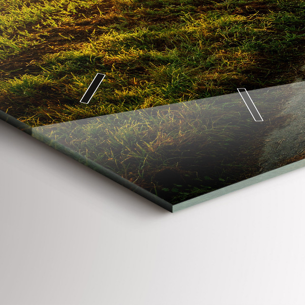 Horloge murale horizontale Brouillard au lever du soleil