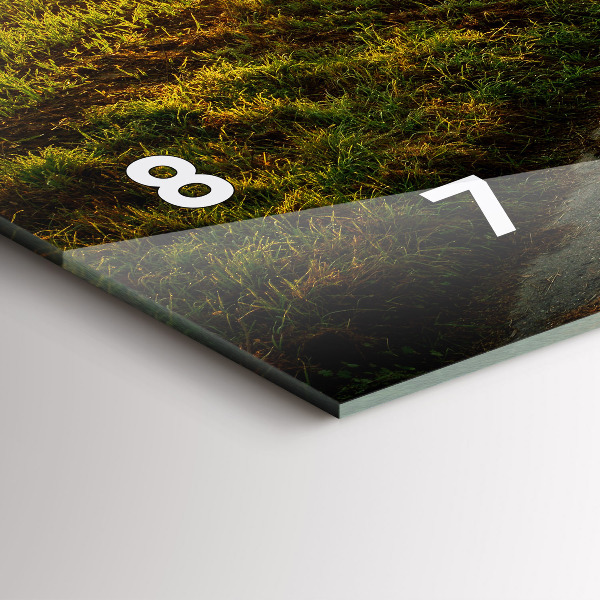 Horloge murale horizontale Brouillard au lever du soleil