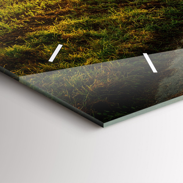 Horloge murale horizontale Brouillard au lever du soleil