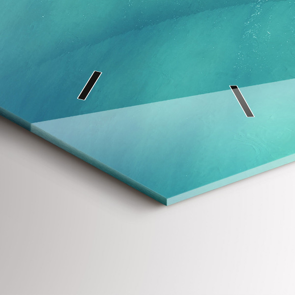 Horloge murale horizontale Île du Cœur