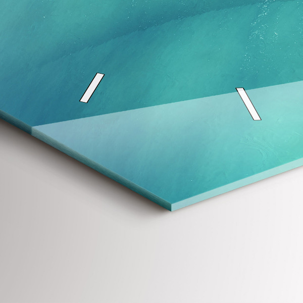 Horloge murale horizontale Île du Cœur