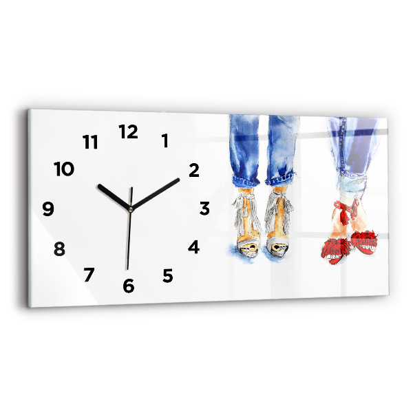 Horloge murale horizontale Talons hauts pour femmes