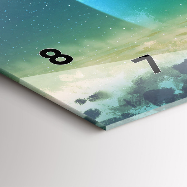 Horloge murale horizontale 'L''homme dans la lune'