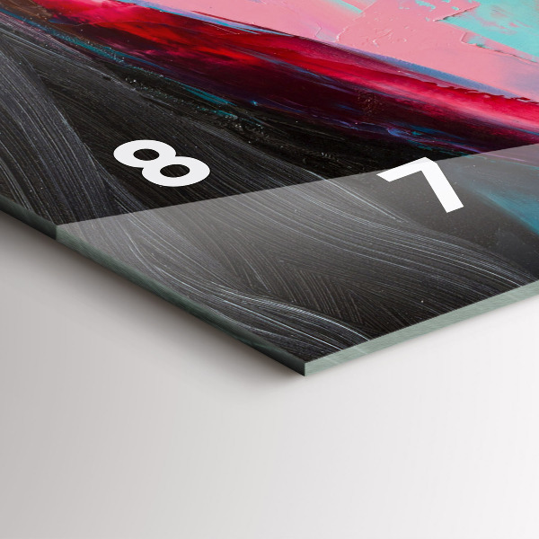 Horloge murale horizontale Visage de femme coloré