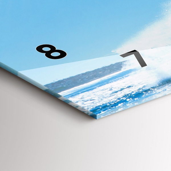 Horloge rectangulaire horizontale Surf à Hawaï