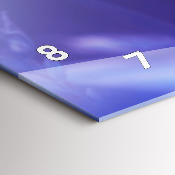 Horloge murale horizontale 'Papillon sur l''herbe'