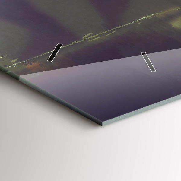 Horloge murale horizontale Des gens avec des parapluies