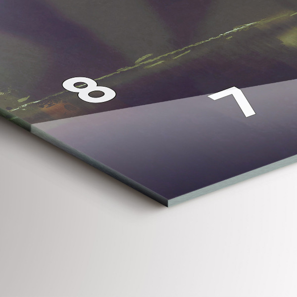 Horloge murale horizontale Des gens avec des parapluies