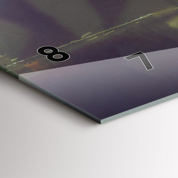 Horloge murale horizontale Des gens avec des parapluies