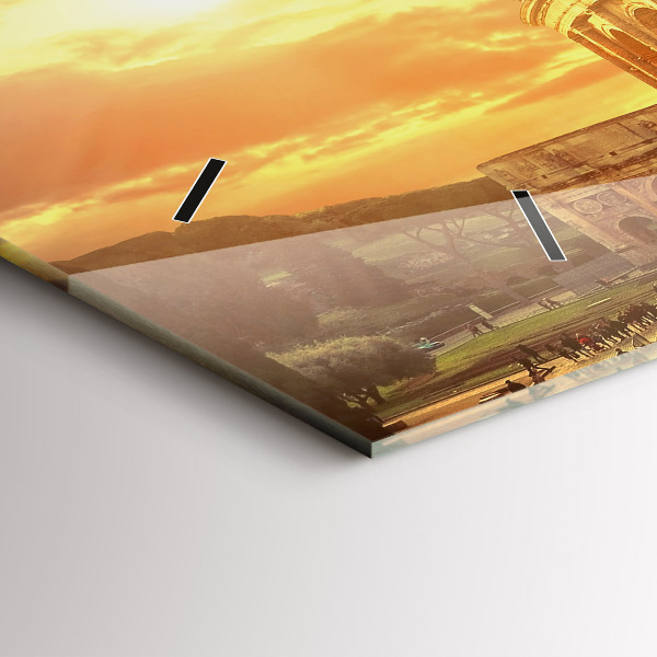 Horloge murale horizontale Colisée romain