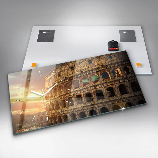 Horloge murale horizontale Colisée romain