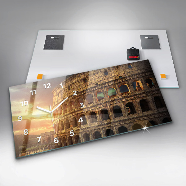 Horloge murale horizontale Colisée romain