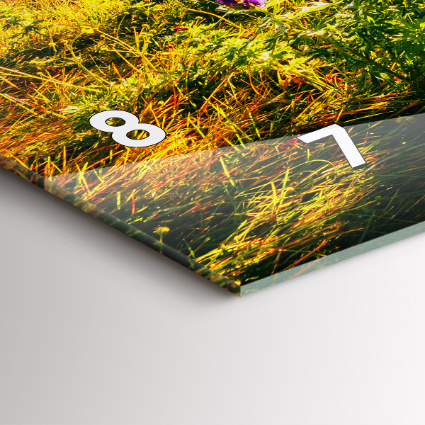 Horloge murale horizontale Prairie de lavande