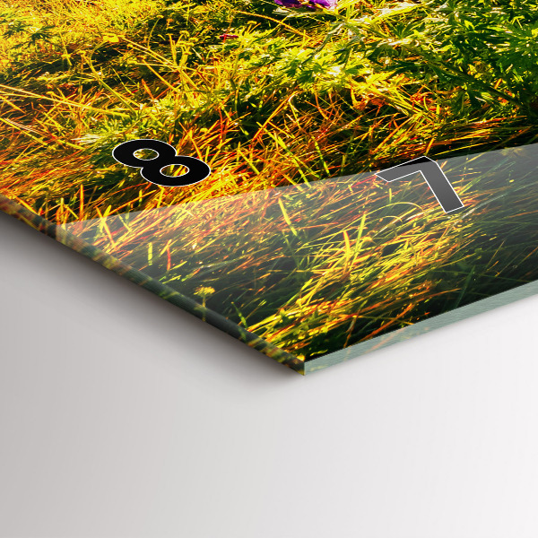 Horloge murale horizontale Prairie de lavande