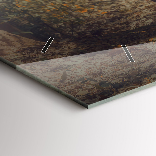 Horloge murale horizontale Moine conduisant des éléphants