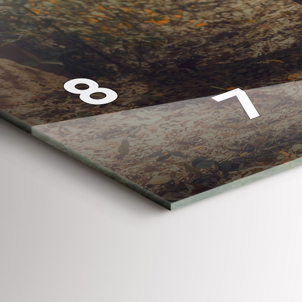 Horloge murale horizontale Moine conduisant des éléphants