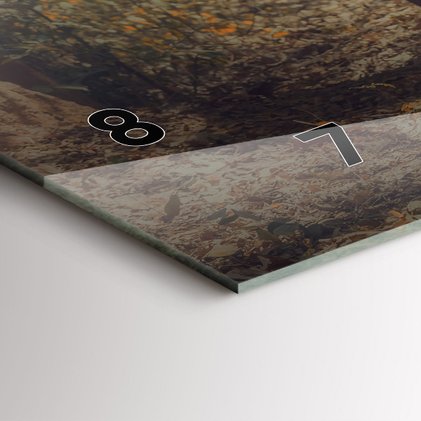 Horloge murale horizontale Moine conduisant des éléphants