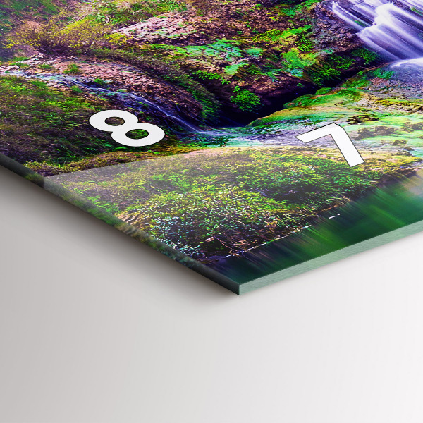 Horloge murale horizontale Cascade de Jiulong, Chine