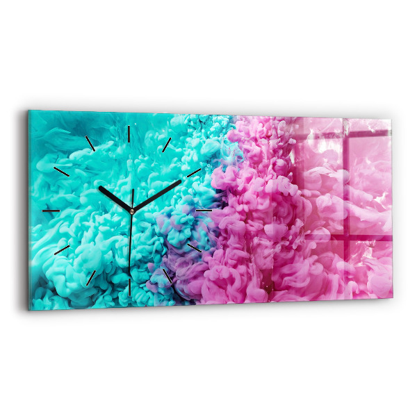 Horloge murale horizontale Art moderne - taches