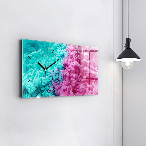 Horloge murale horizontale Art moderne - taches