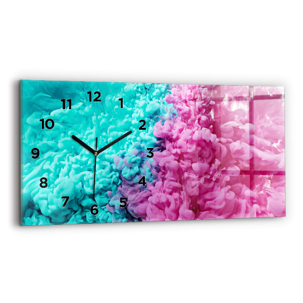Horloge murale horizontale Art moderne - taches