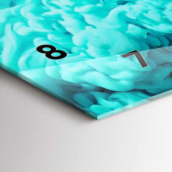 Horloge murale horizontale Art moderne - taches