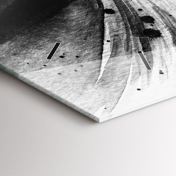 Horloge murale horizontale Femme au chapeau