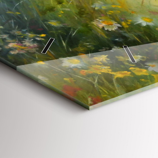 Horloge murale horizontale Belle femme avec un cheval