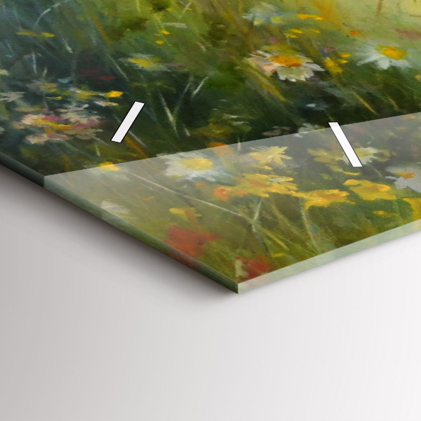 Horloge murale horizontale Belle femme avec un cheval