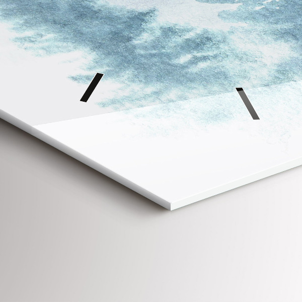 Horloge murale horizontale 'Forêt d''hiver'