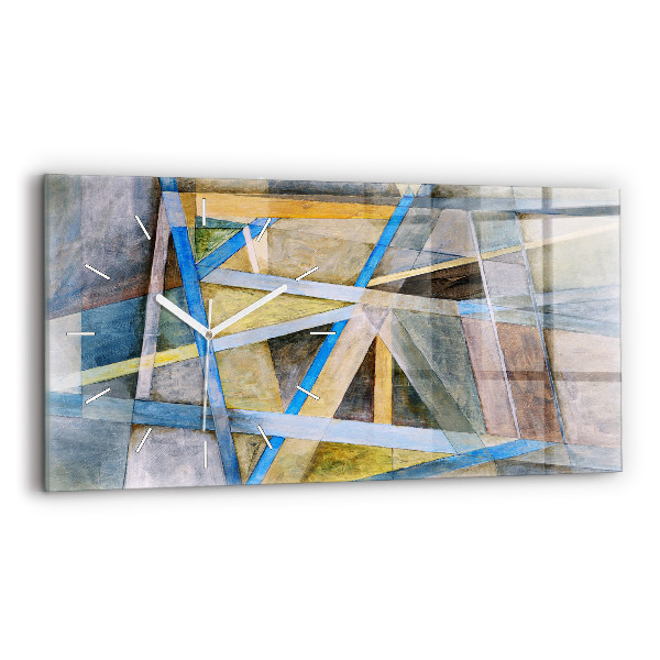 Horloge rectangulaire horizontale peinture impressionniste