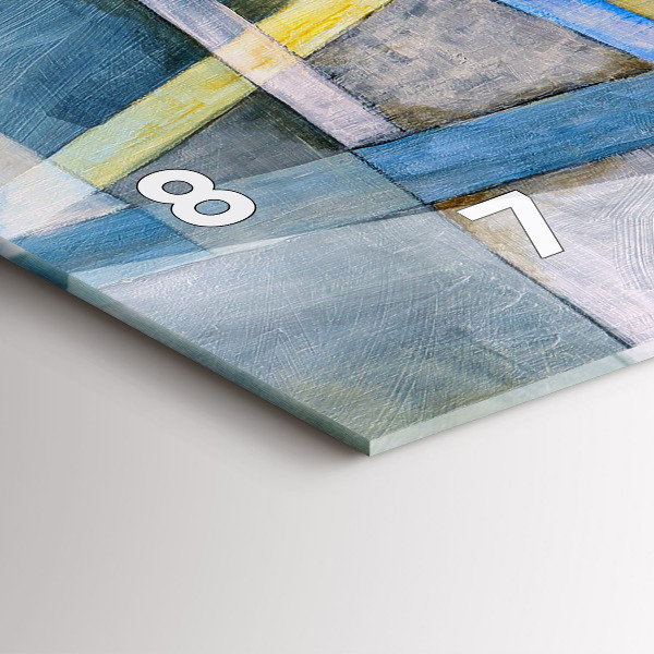 Horloge rectangulaire horizontale peinture impressionniste