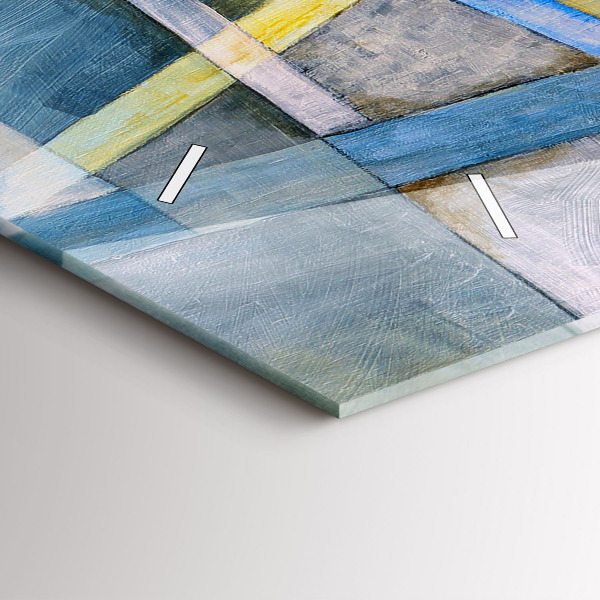 Horloge rectangulaire horizontale peinture impressionniste